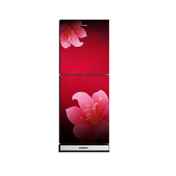 KONKA Refrigerator-KRT-165GB-Red-2-Door, Upper Freezer (165 Ltr) -  Electromart