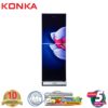 KONKA Refrigerator-KRB-270VB- 3D Blue Iris, Bottom Freezer (270 LTR)