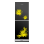 KONKA Refrigerator-KRB-230GB-230 LTR-Bottom Freezer-GLASS MIRROE YELLOW